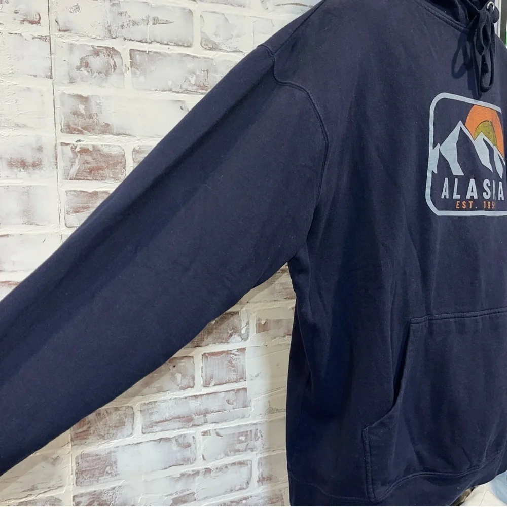 Alaska Graphic Navy Hoodie XL